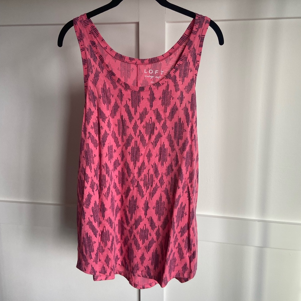 LOFT ikat pattern tank